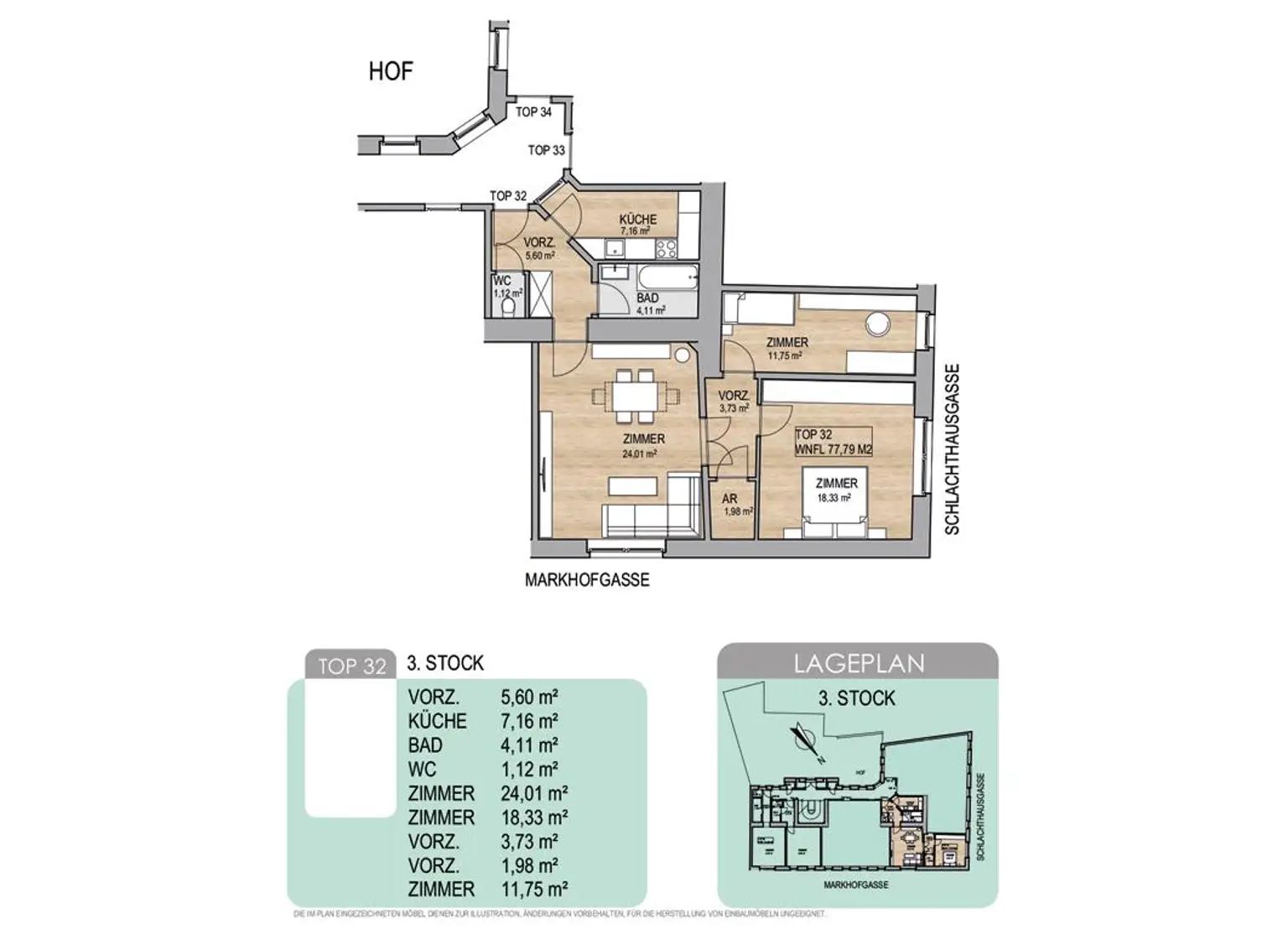 Perfekt geschnittene 3-Zimmerwohnung im 3. Bezirk mit idealer Infrastruktur