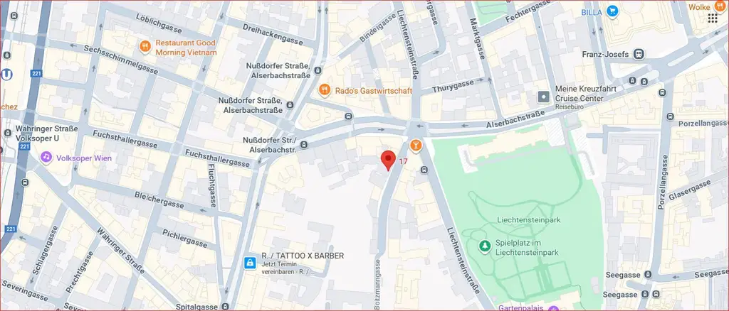 Garconniere mitten im 9. Bezirk nahe Alserbachpalais!