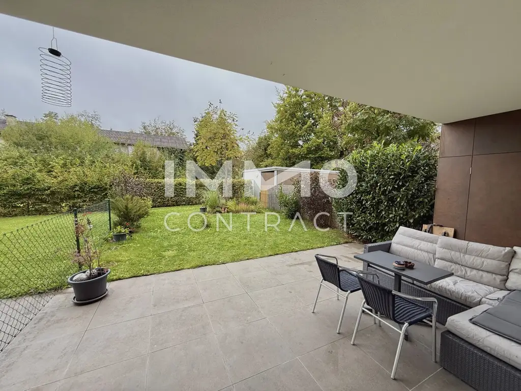 Ideale 2-Zimmer Gartenwohnung mit Tiefgarage und Parkplatz