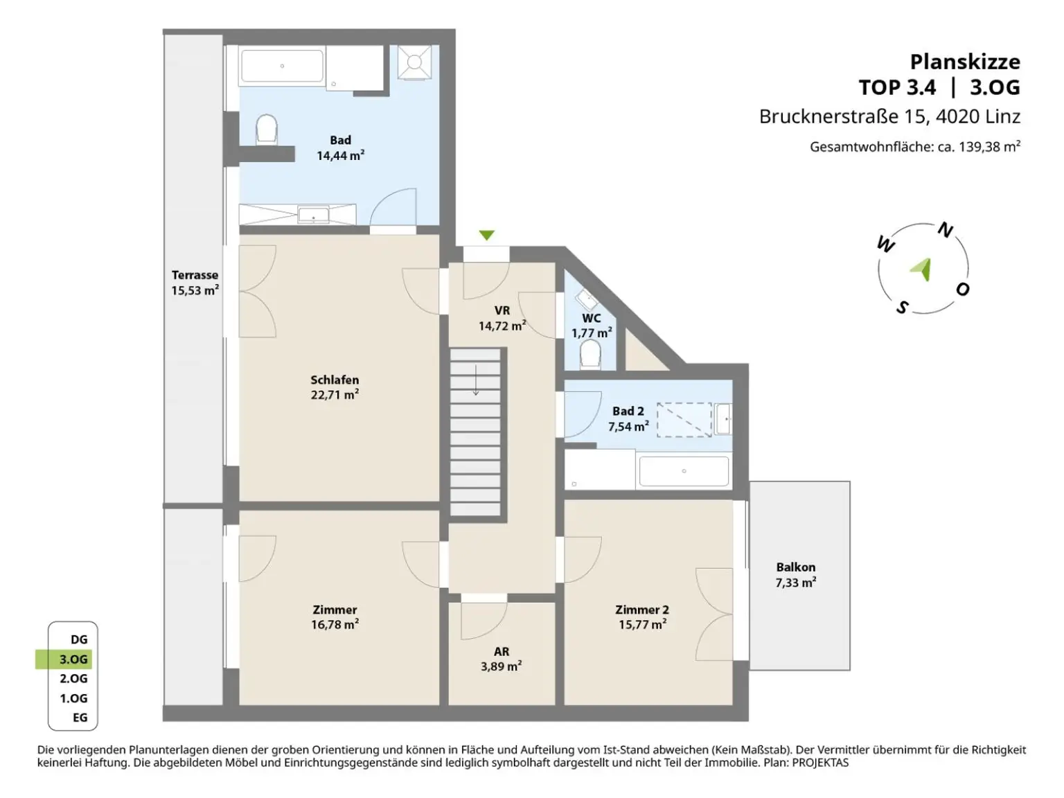 Design-Penthouse im PALAIS BRUCKNER - Gleich Termin vereinbaren!
