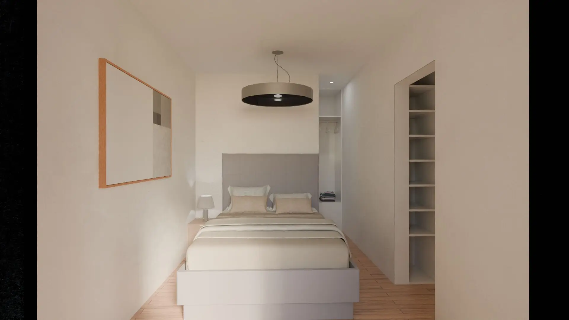 Visualisierung Kleineres Schlafzimmer