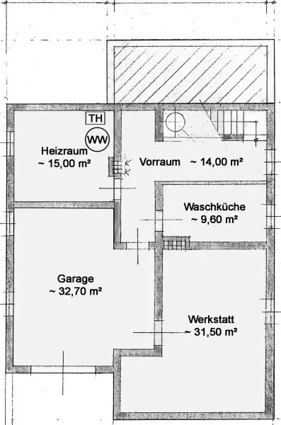 Kellergeschoß Skizze