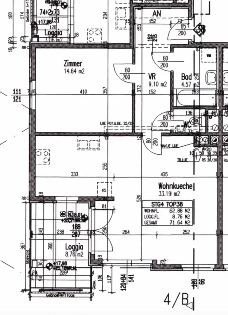 Loggia mit Fernblick, gute Infrastruktur & Zustand