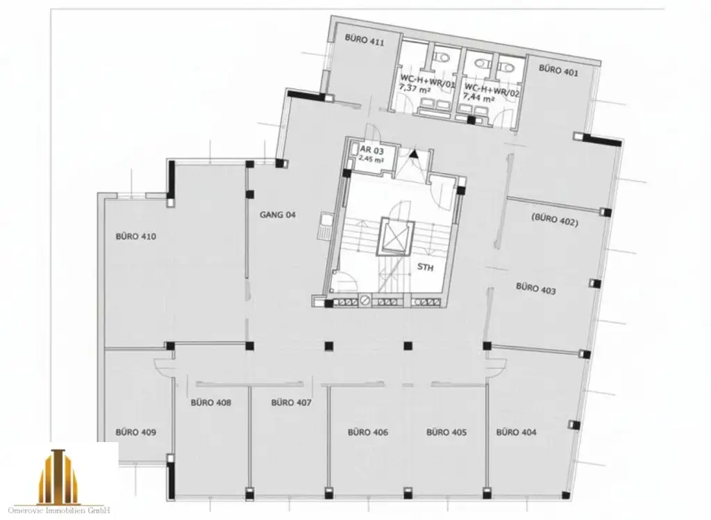 Exklusive Büro- oder Praxisfläche in 1100 Wien – 325m² für 8.197,04 € Miete!