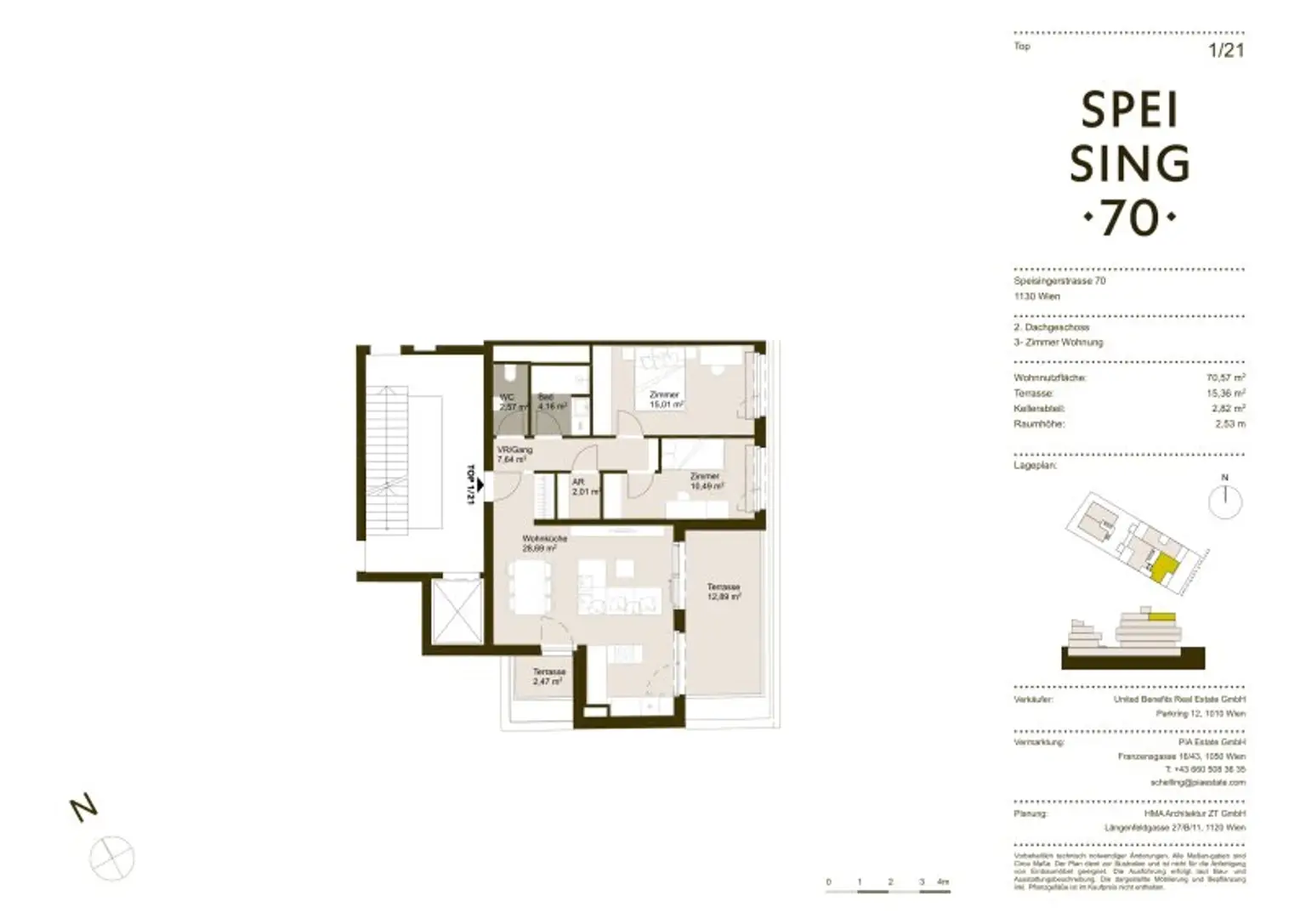 NEU: SPEISING 70 | 3-Dachgeschosswohnung mit Zukunftsanspruch.