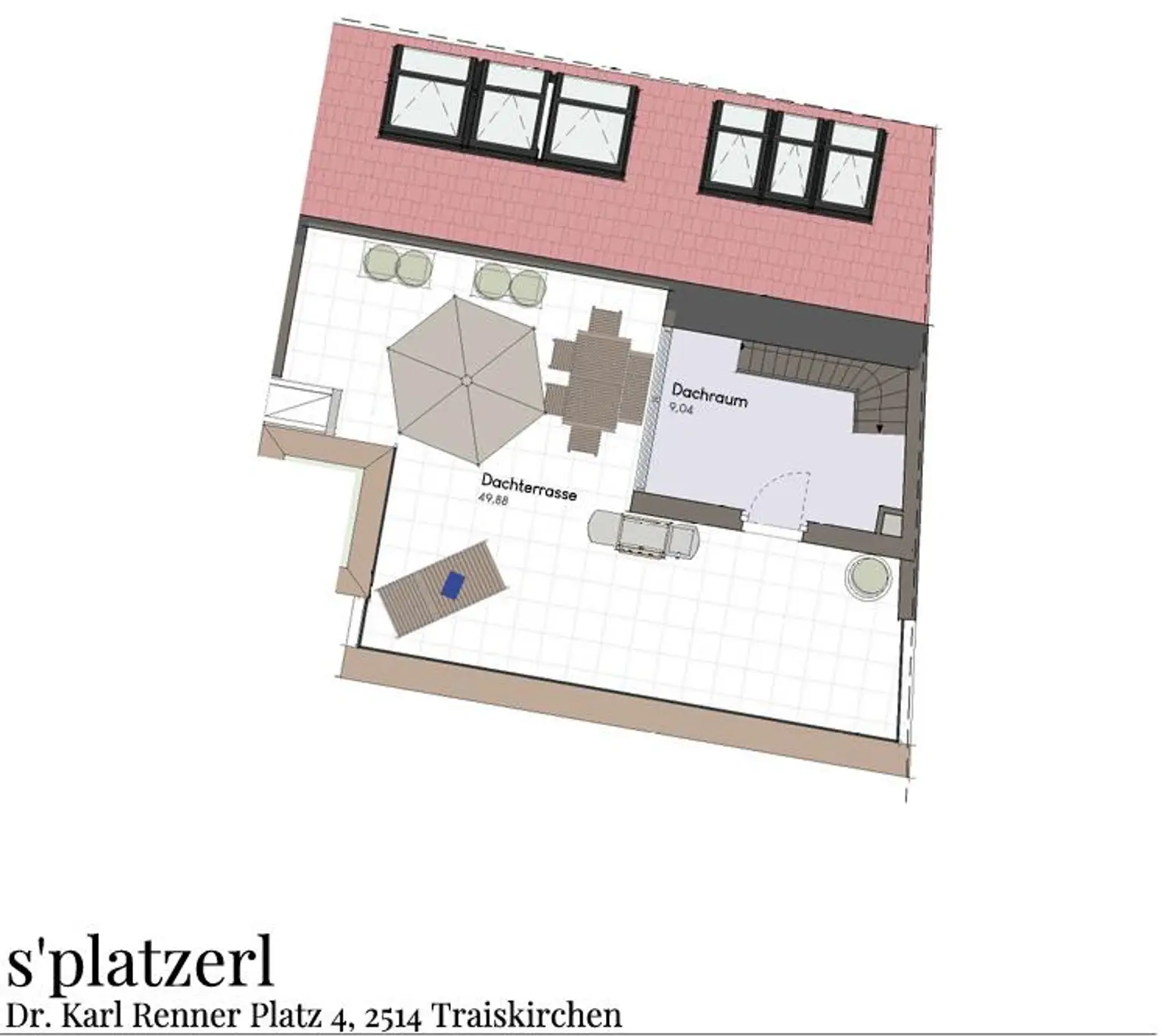 Großzügige 4 Zimmer Dachgeschosswohnung mit traumhafter Dachterrasse