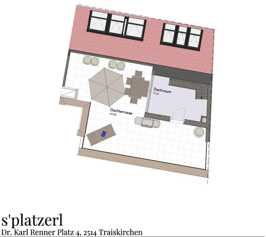 Großzügige 4 Zimmer Dachgeschosswohnung mit traumhafter Dachterrasse