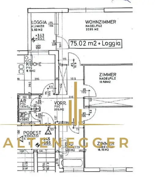 Sanierungsbedürftige 3-Zimmer-Wohnung mit Loggia