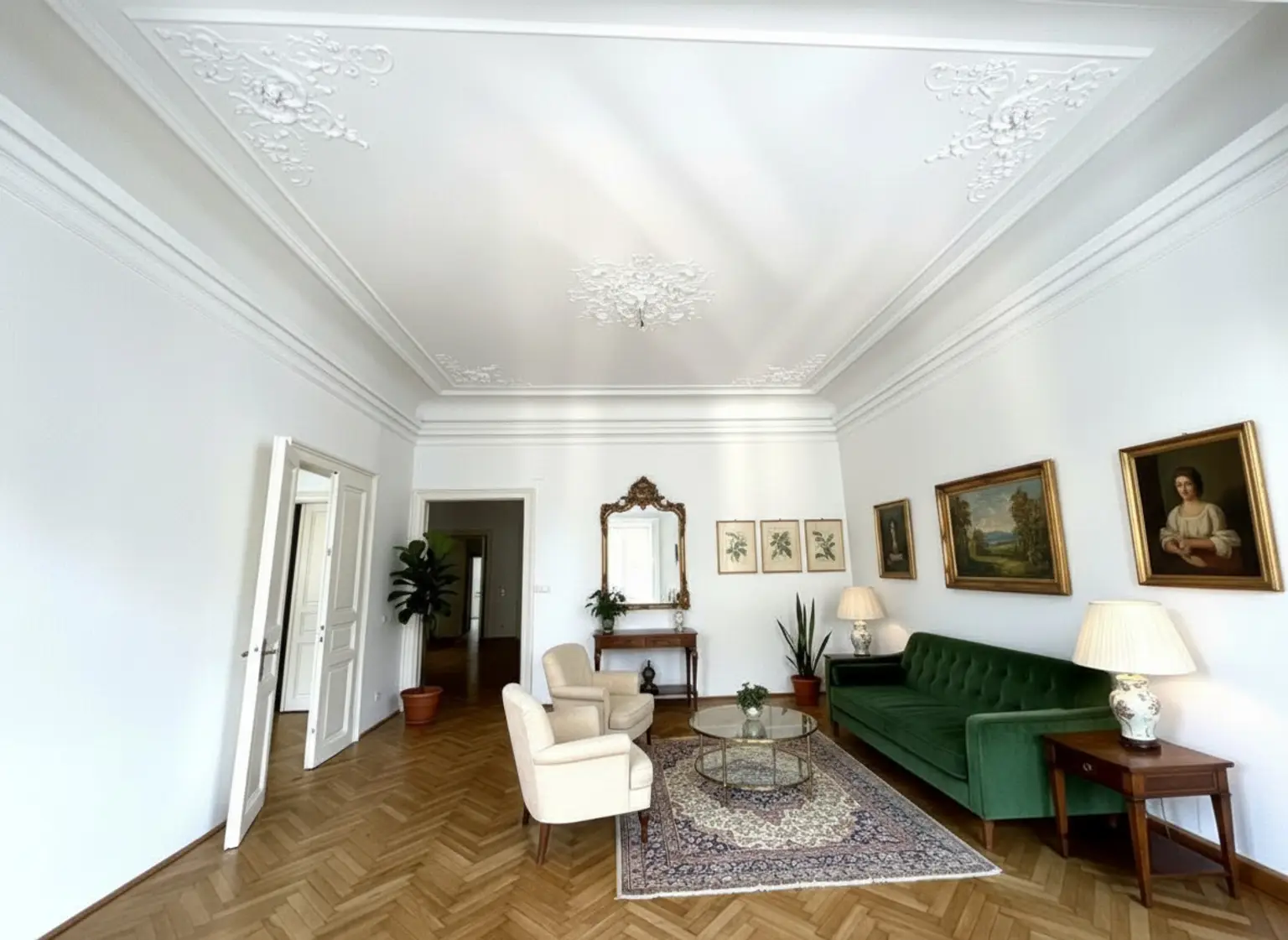 Stilvolle 6-Zimmer Wohnung im repräsentativen Haus