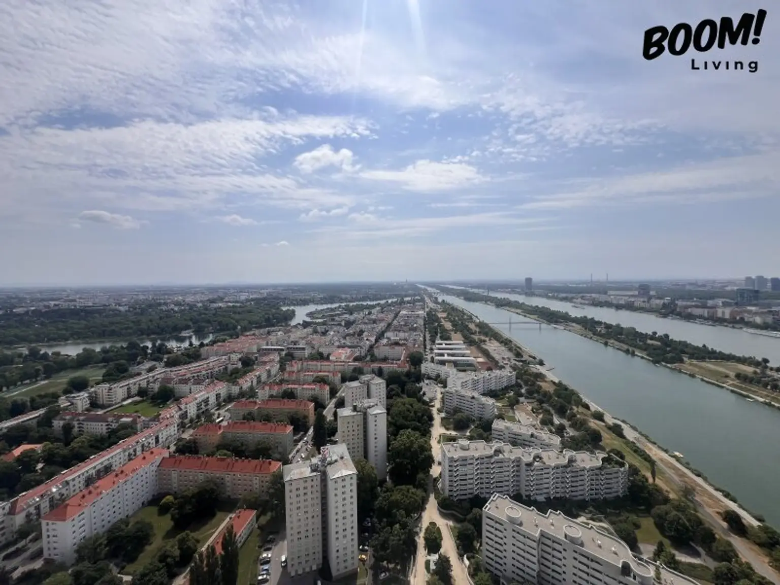 Danubeflats – Österreichs höchstes Wohnhochhaus mit atemberaubendem Ausblick, exklusivem Spa und urbanem Luxus direkt an der Neuen Donau