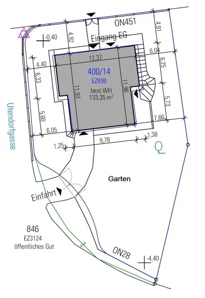 Top sanierte Wohnung mit Terrasse und großem Garten - nähe Wolfersberg