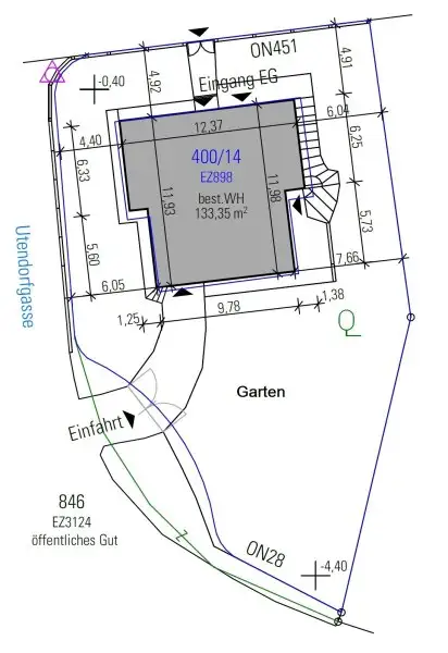 Top sanierte Wohnung mit Terrasse und großem Garten - nähe Wolfersberg