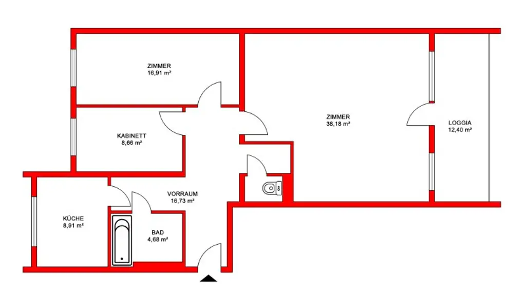 Heller 3-Zimmer-Wohntraum mit Loggia in Grünruhelage!