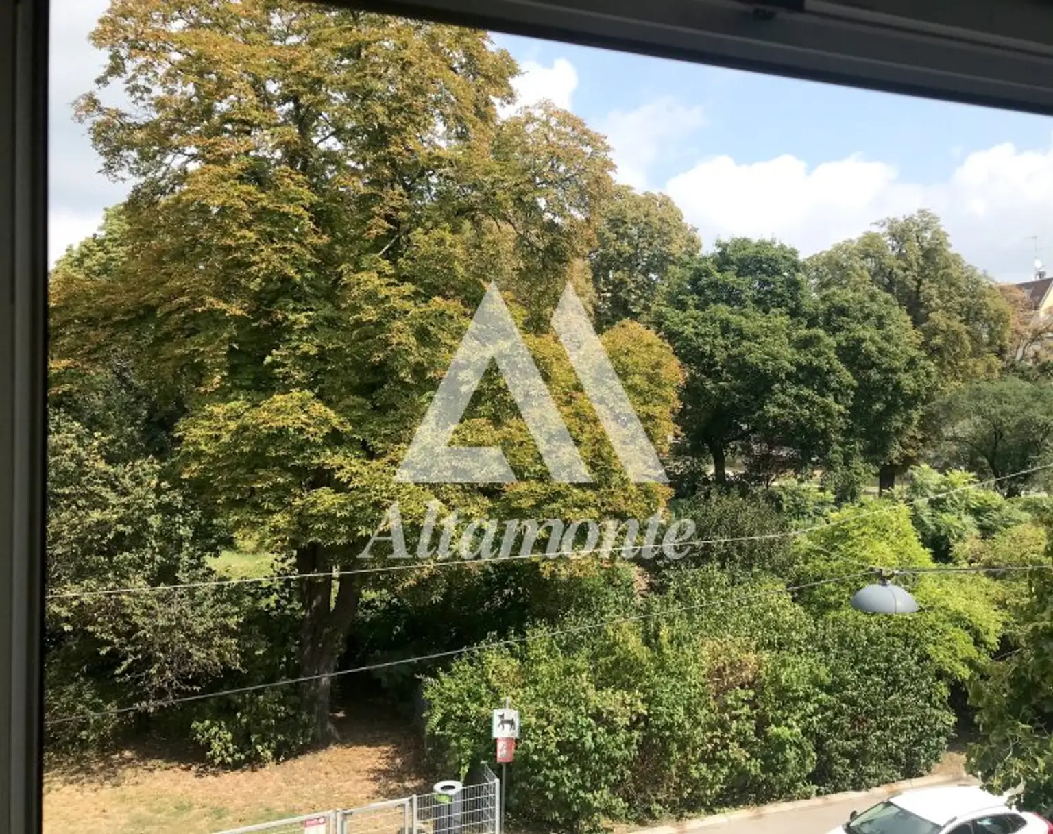 Grünblick zum Park, Grünblick im Innenhof