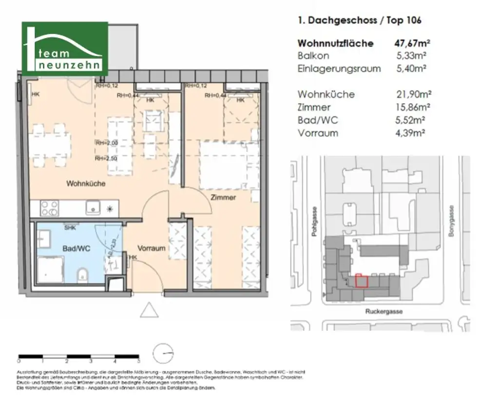 Wundervolle 2-Zimmer Wohnung in toller Lage - Einbauküche inklusive - ab 01.02.2026 verfügbar!