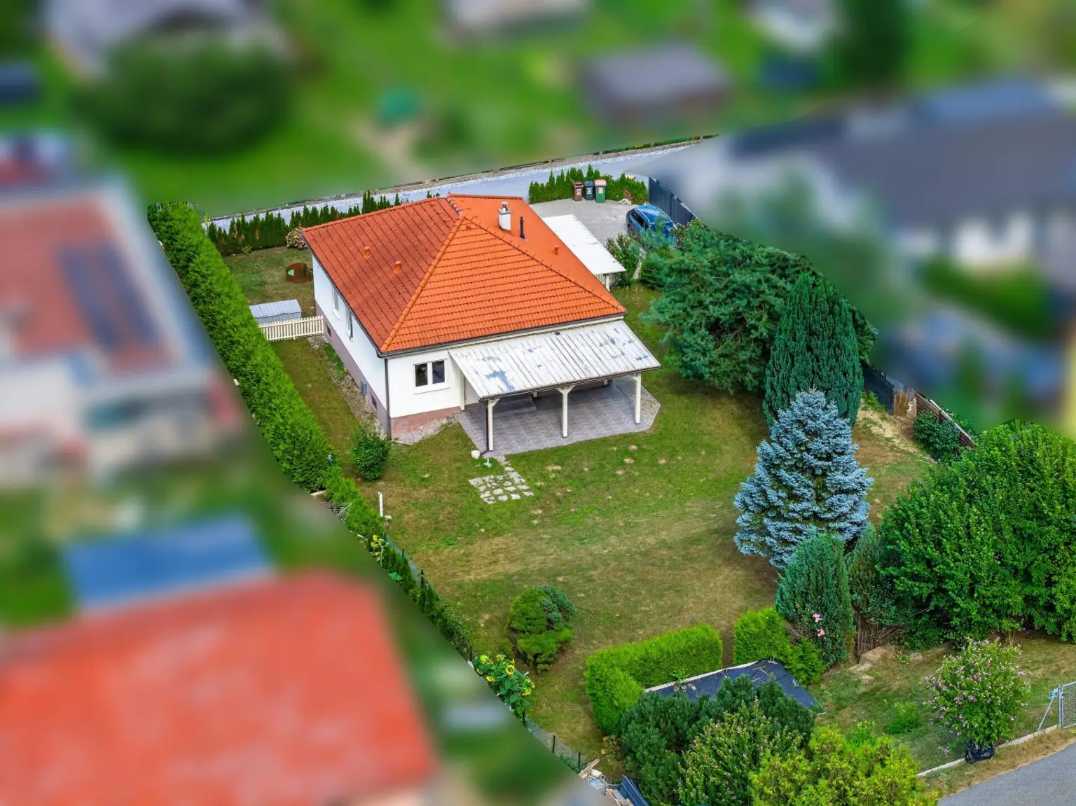Drohnenaufnahme westen