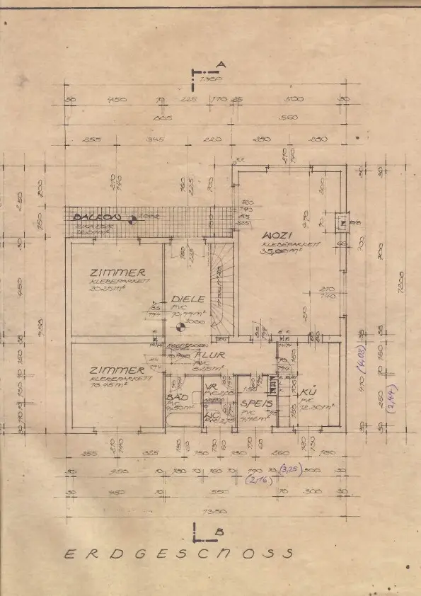Grundriss Obergeschoß