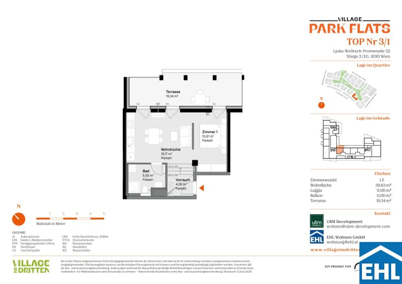 Lebendiger Wohnraum mit Parkblick – Willkommen bei den PARK FLATS