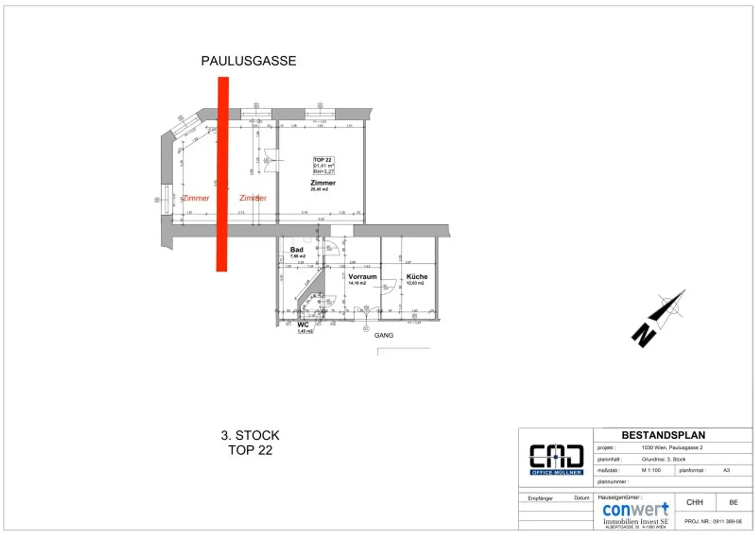Ruhige & sehr gepflegte Stadtwohnung mit perfekter Verkehrsanbindung – U3 Schlachthausgasse!