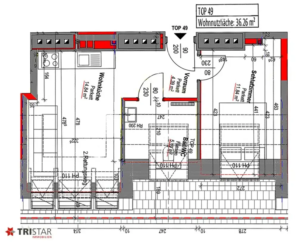 NEU! • U6 JÄGERSTRASSE • 15 NEUBAU DACHGESCHOSSWOHNUNGEN • FÜR ANLEGER UND EIGENNUTZER • EIGENTUM • 1200 WIEN •