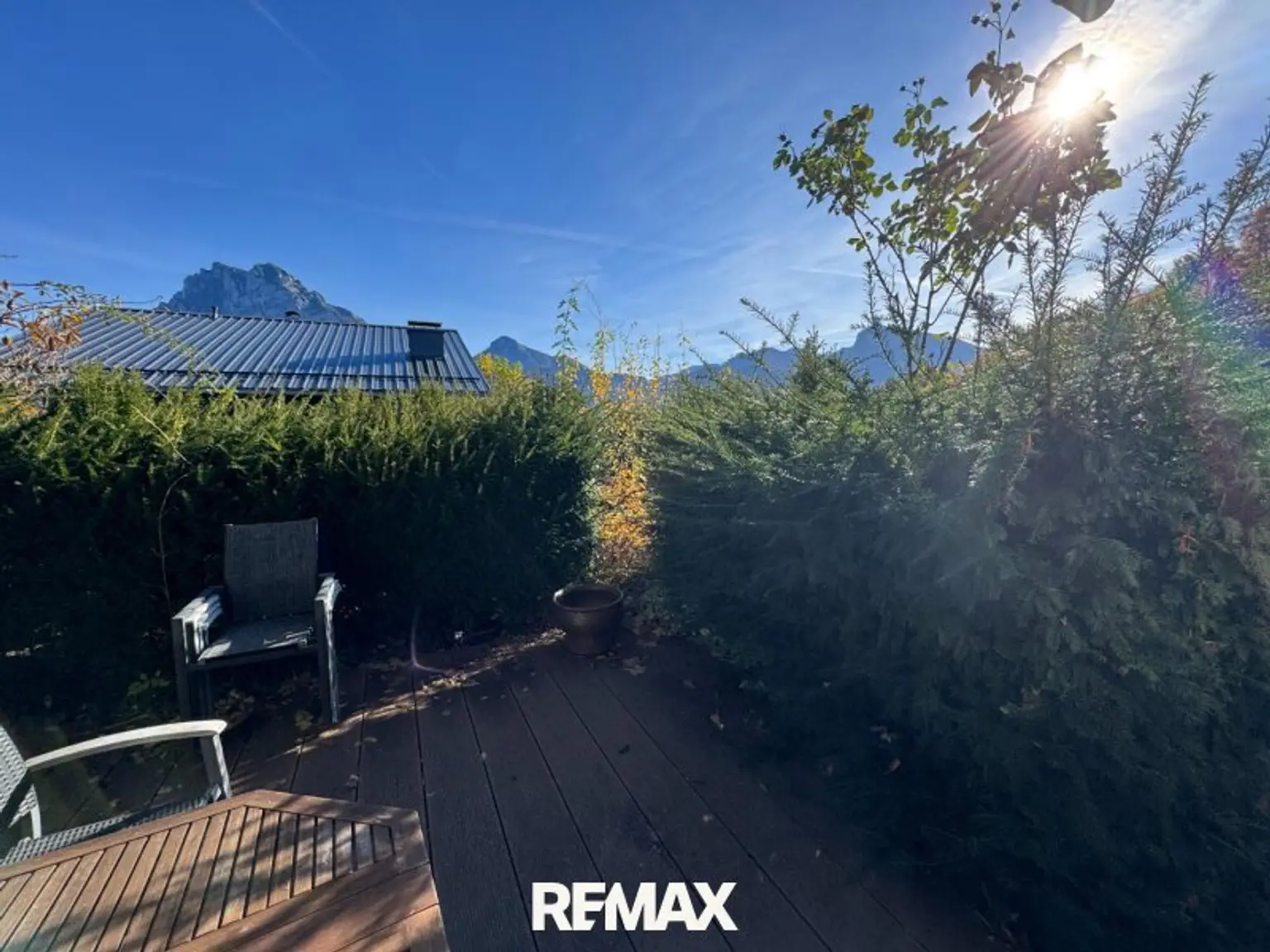 Geschützte Terrasse