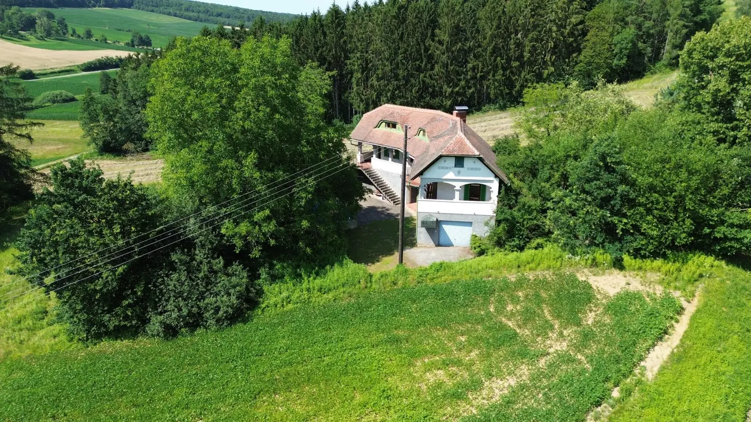Drohnenansicht von Süden