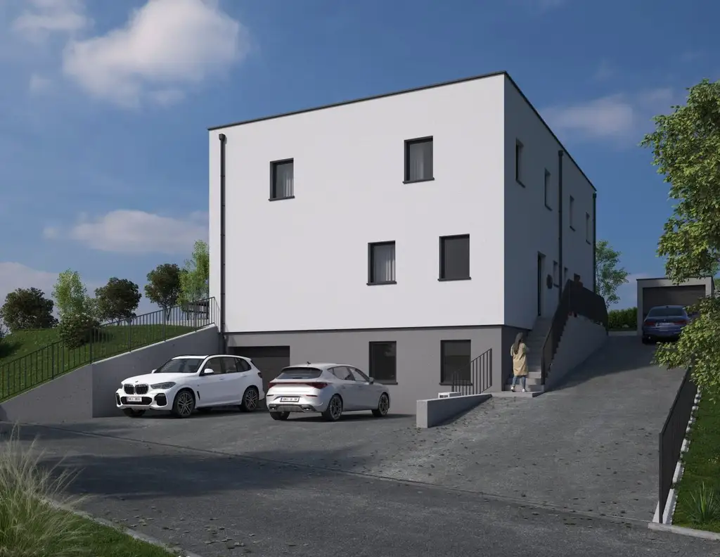 Günstiges Grundstück mit genehmigter Doppelhaushälfte in Buchkirchen!