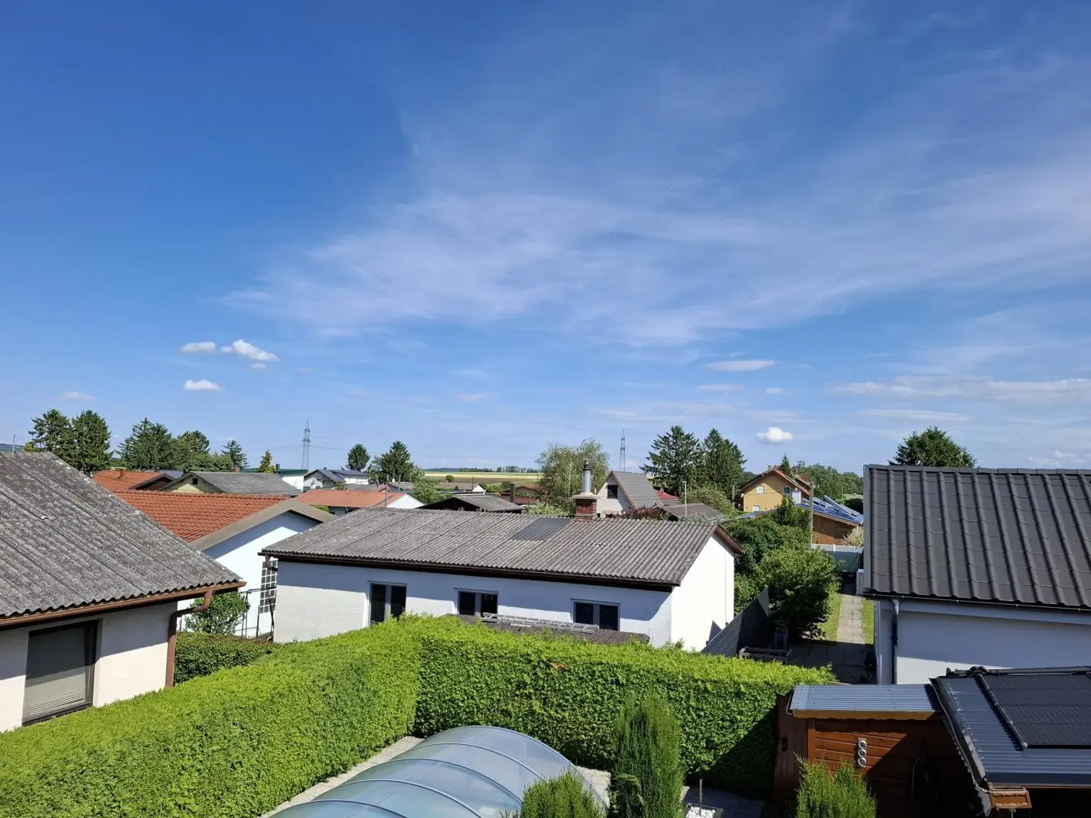 Ausblick vom Balkon