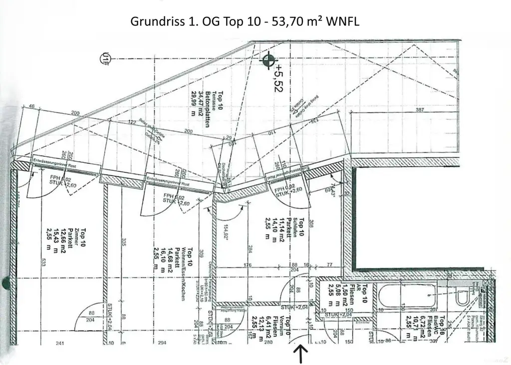 Grundriss Top 10, Merangasse 55a