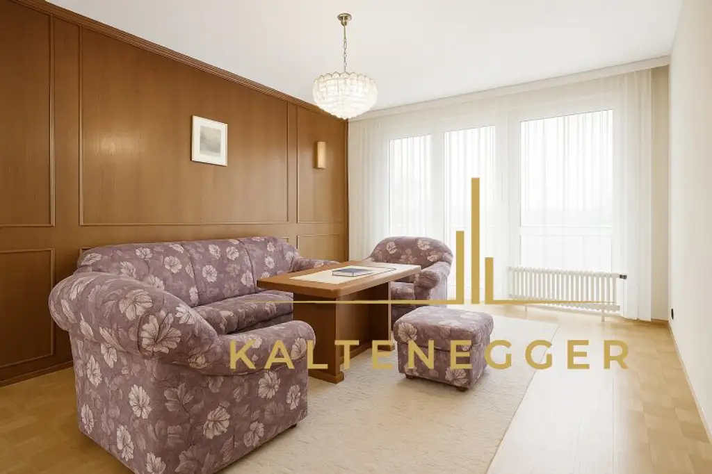 Helle 2-Zimmer-Wohnung mit Loggia nahe Zentrum von Baden