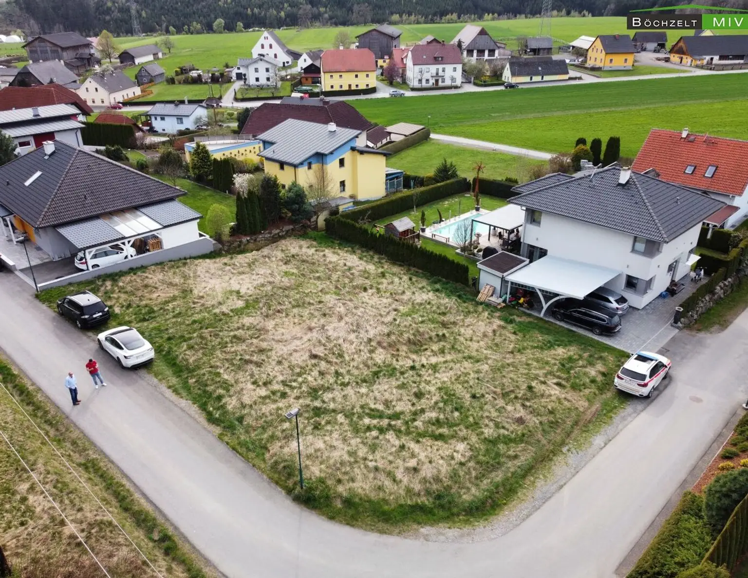 Sonniges Baugrundstück in moderner Siedlung mit Blick auf die Berge in +++ St. Marein +++