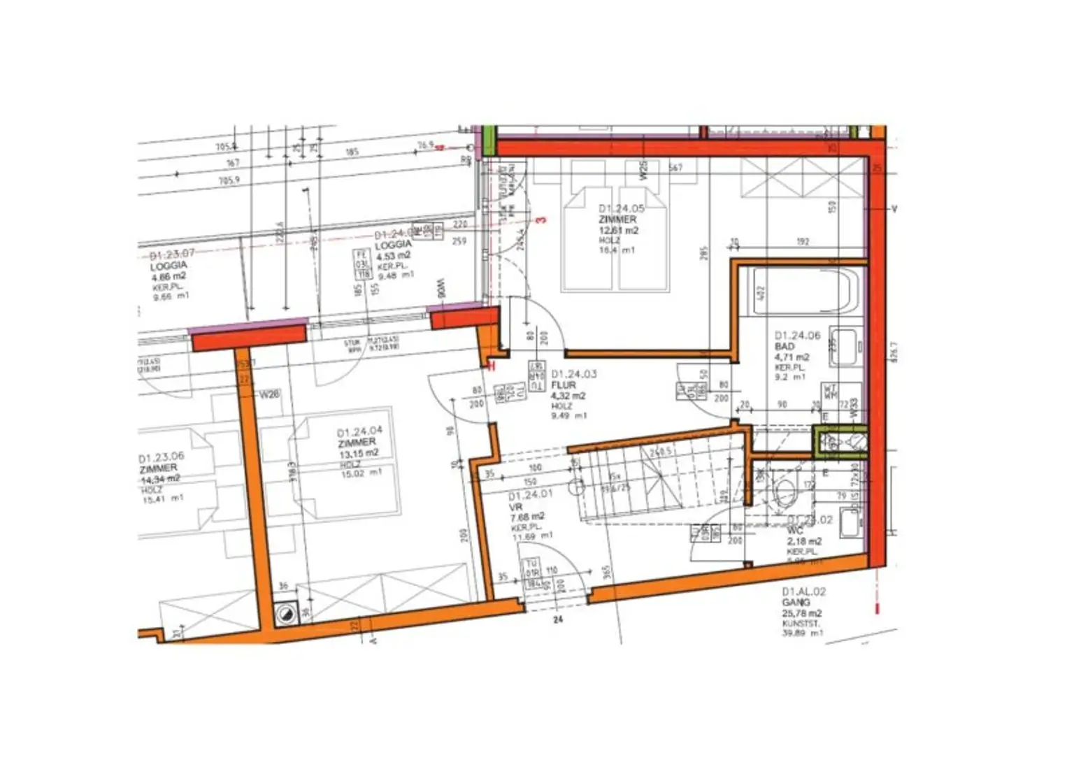 Grundrissskizze Ebene 1