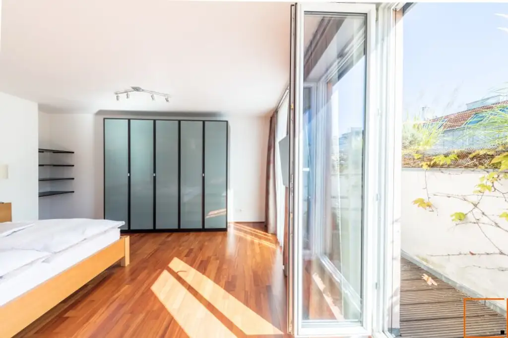 FULLY FURNISHED ROOFTOP APARTMENT:/ AC: Spacious living-dining area & 2 bedrooms