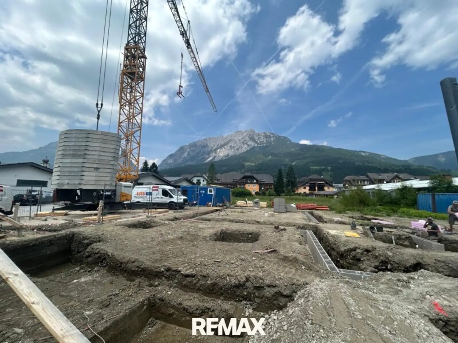 Die Baustelle hat begonnen