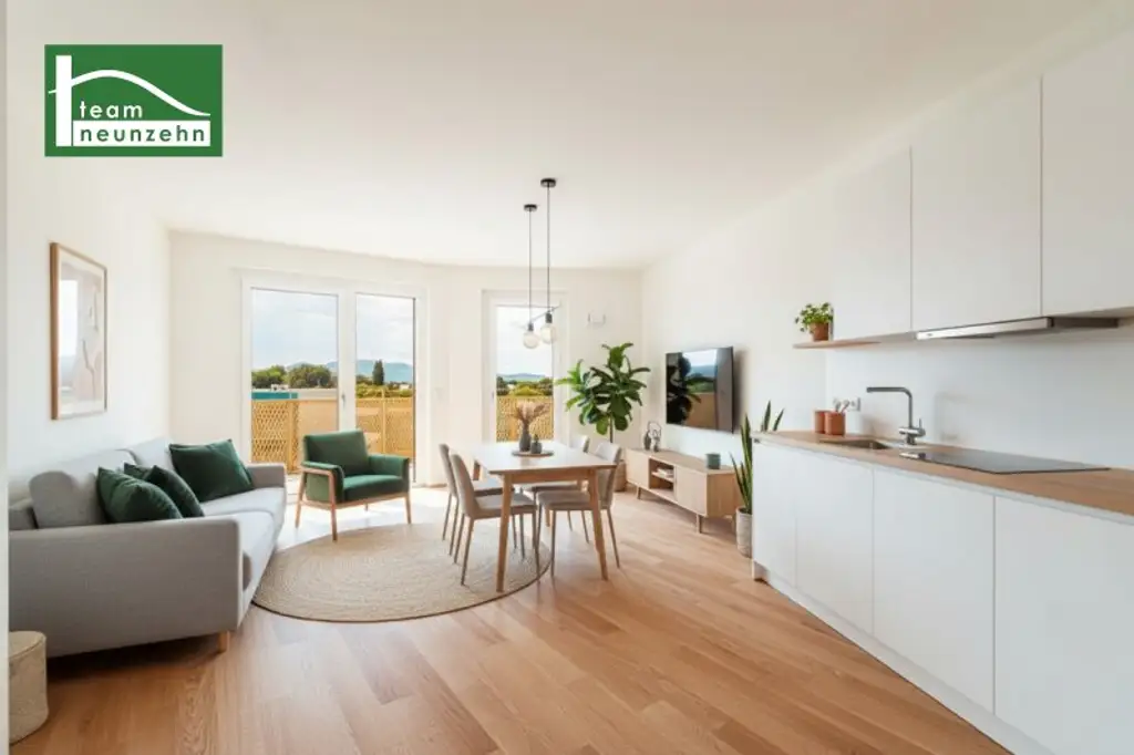 Alles was man sich wünscht – kostengünstige Heizung/“Kühlung“ über Erdwärme, PV-Anlage, weitläufige Grünflächen