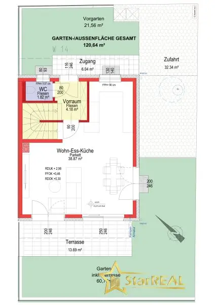 AKTIONSPREIS! HOLZ-Alu-FENSTER, KAMIN, KLIMAVORBEREITUNG. ZIEGELHAUS MIT KELLER. PROVISIONSFREI für den Käufer.