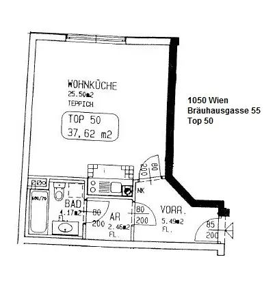 Singlewohnung nächst Reinprechtsdorfer Straße