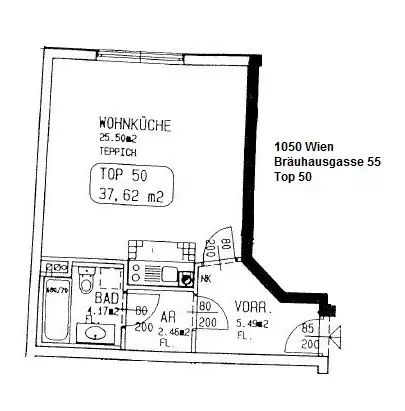 Singlewohnung nächst Reinprechtsdorfer Straße