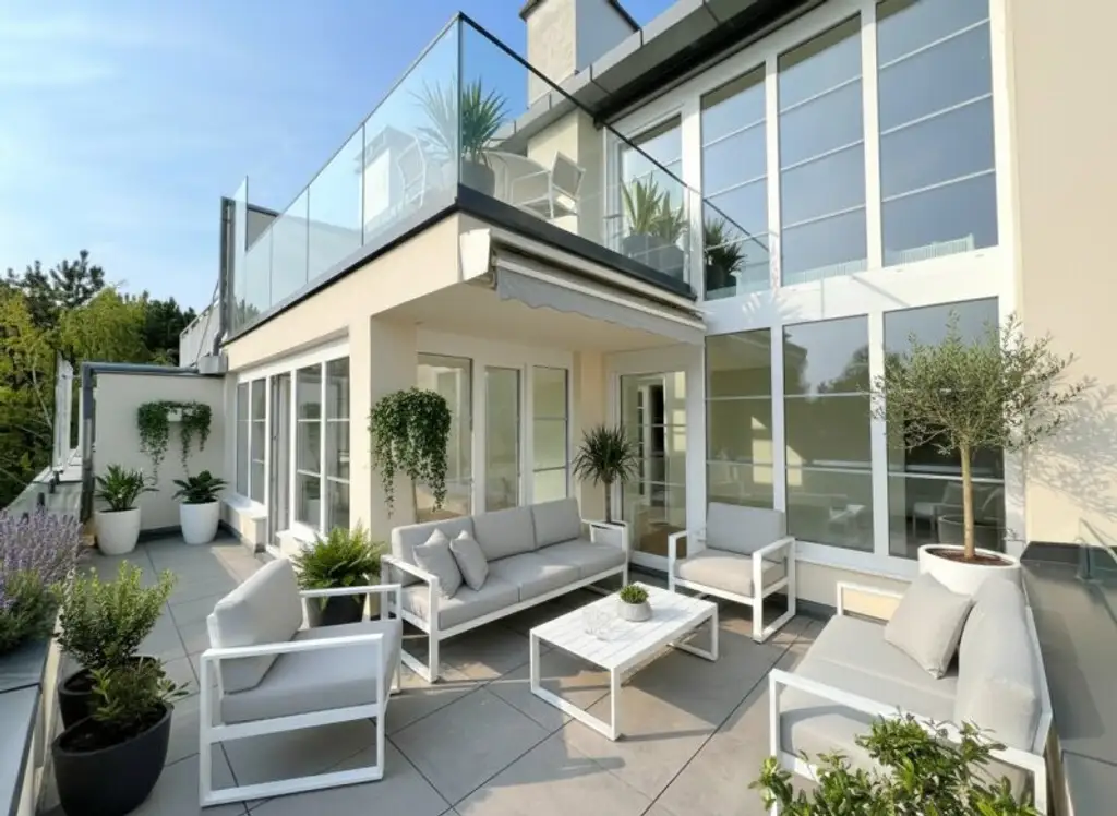 Luxus-Maisonette-Wohnung | 5,5 Zimmer & 160 m² zzgl. 3 Terrassen | Lebensqualität pur in Sievering