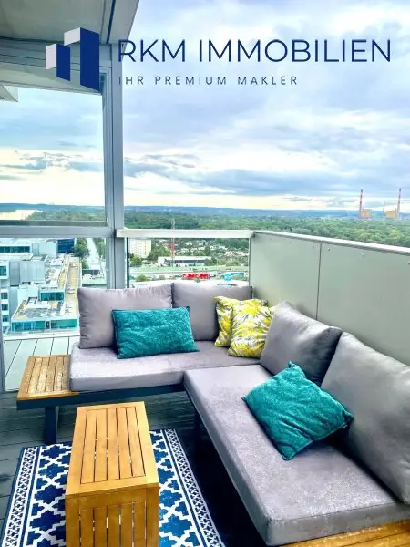 Exklusive und moderne 3-Zimmer-Wohnung mit Balkon in 1020 Wien – Einzigartige Aussicht, Marina Tower, VIP - Location