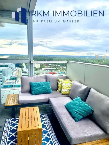Exklusive und moderne 3-Zimmer-Wohnung mit Balkon in 1020 Wien – Einzigartige Aussicht, Marina Tower, VIP - Location
