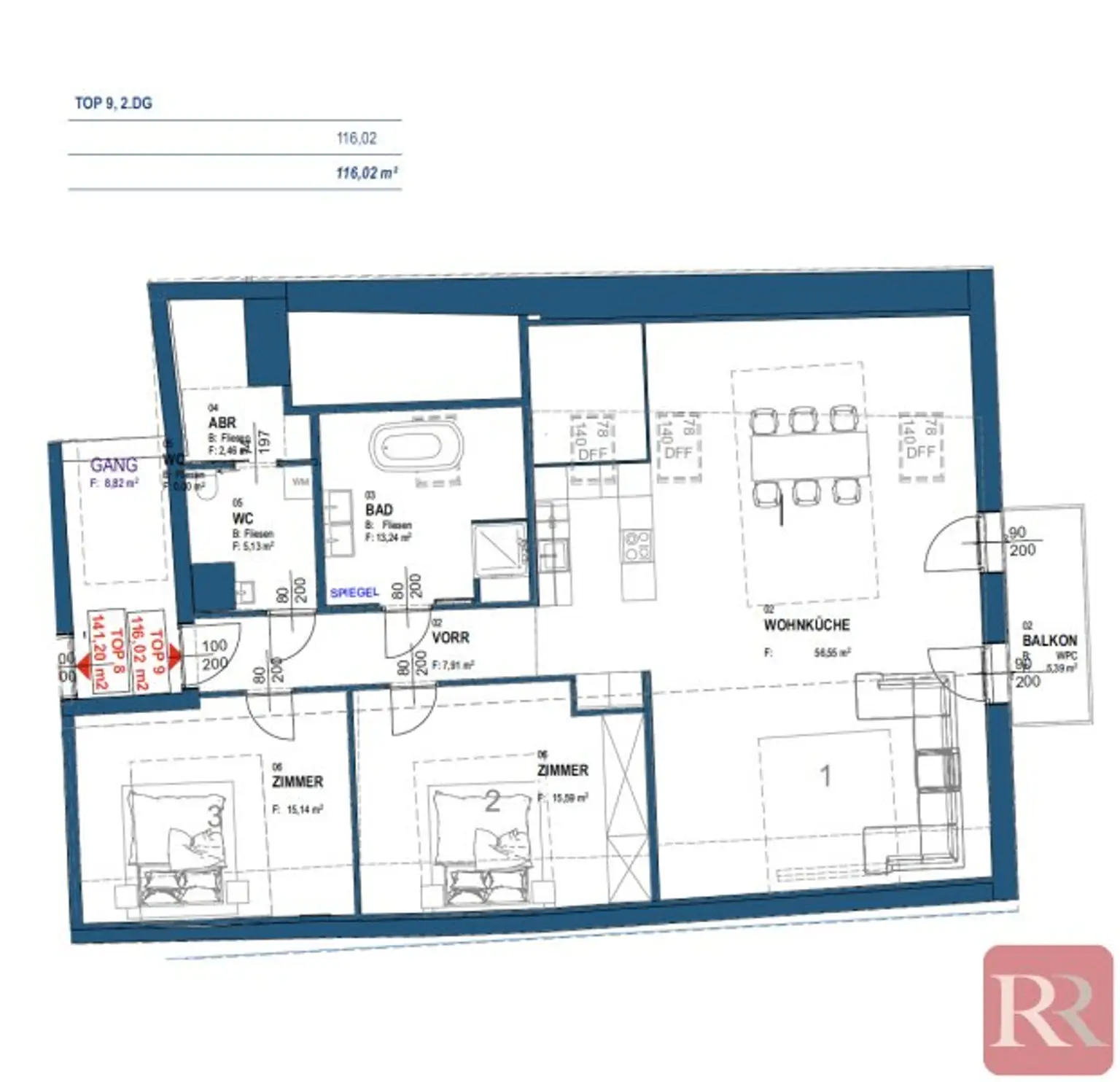Moderne Dachgeschosswohnung mit hochwertiger Ausstattung und zentraler Lage