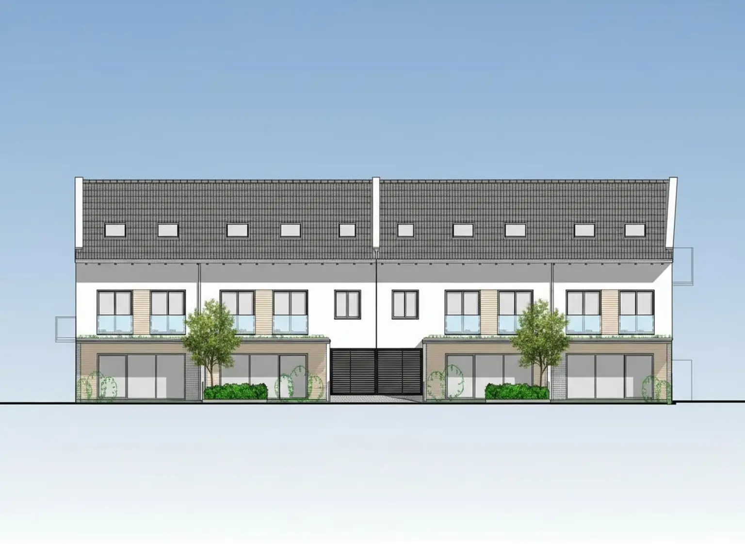 Visualisierung Gartenseitig