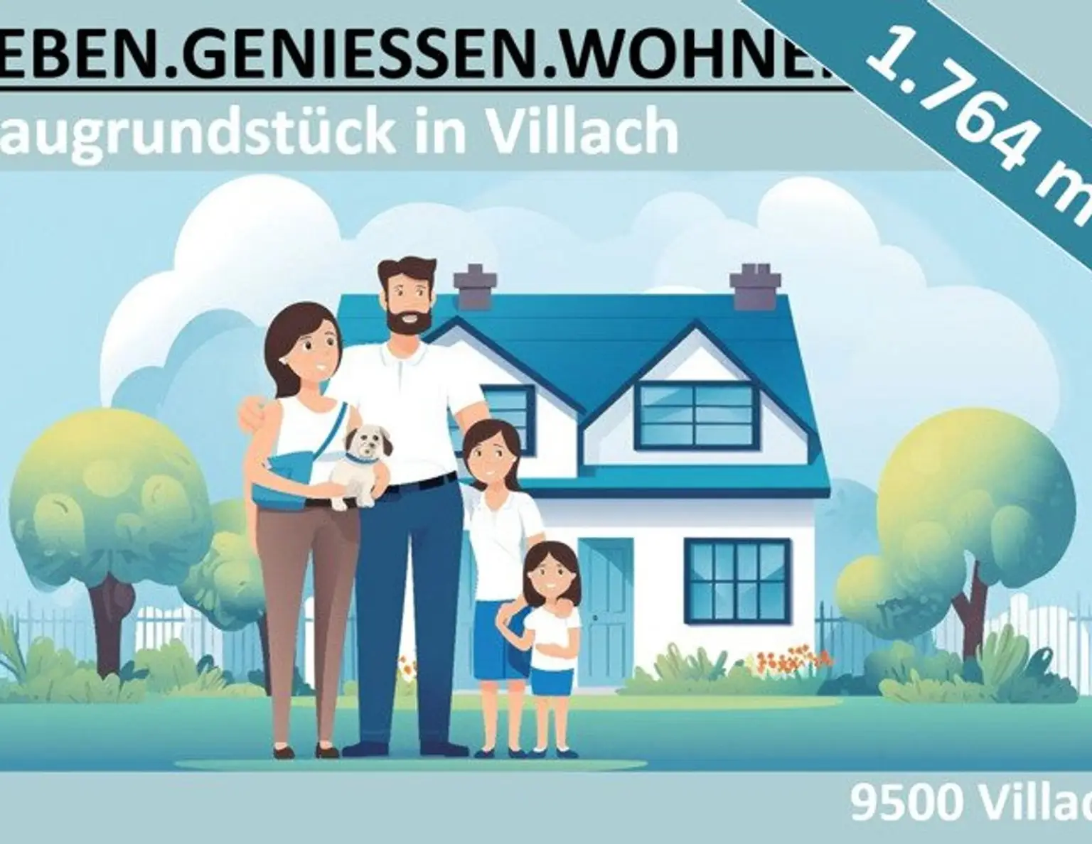 1.764 M2 BAUGRUNDSTÜCK IN VILLACH