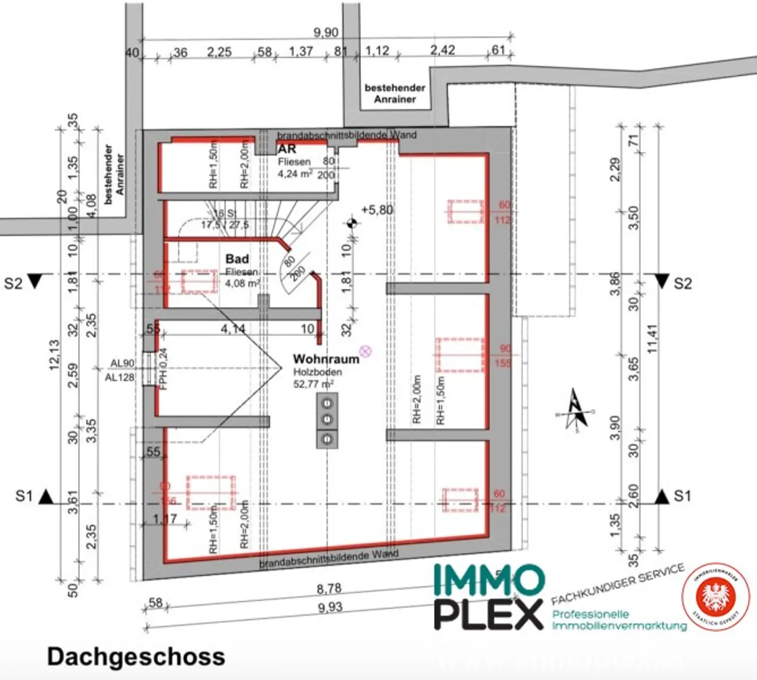 Grundriss Dachgeschoss
