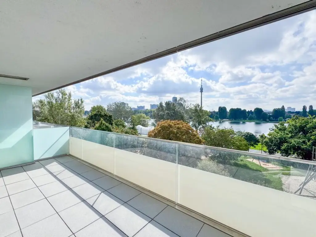 3-Zimmer-Wohnung mit Balkon & Blick auf die Alte Donau – Top-Zustand, klimatisiert, zentral begehbar!