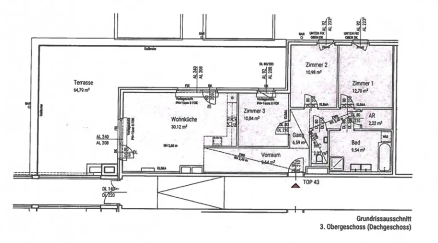 Traumhafte 4-Zimmer-Dachgeschoßwohnung mit großer 65m² Terrasse und Garagenplatz in 1220 Wien – Jetzt zugreifen!