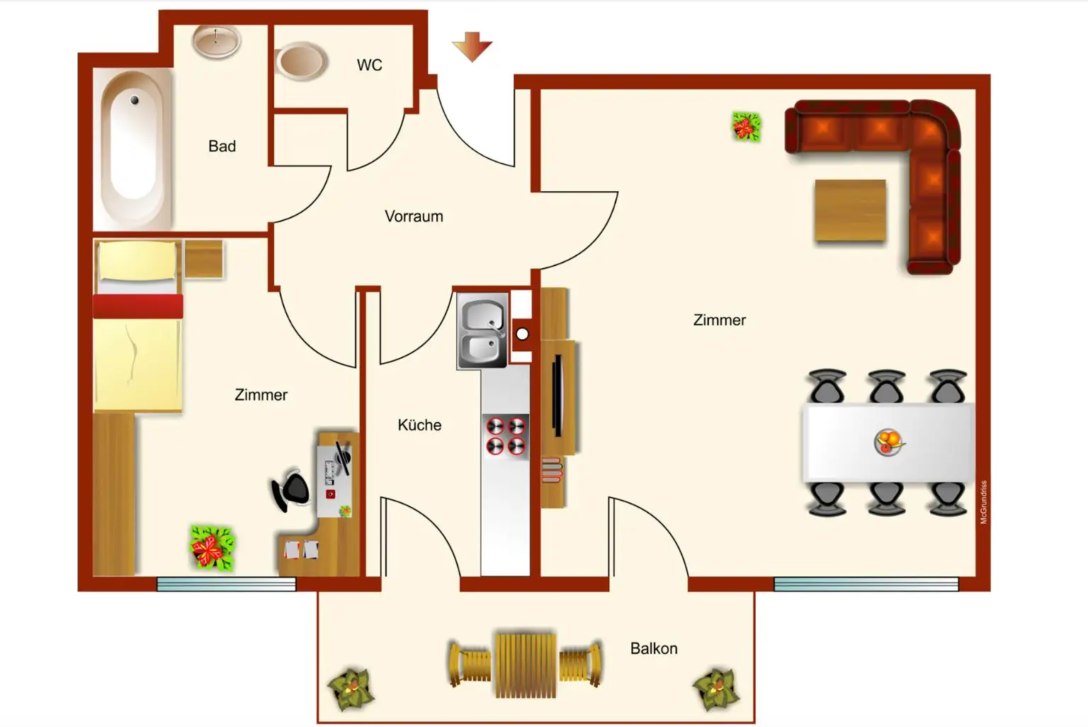 Sonnige Wohnung in Graz/ Andritz - Anlegerwohnung mit Mieter