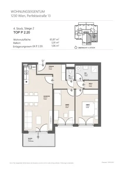 Traumhafte 3-Zimmer Wohnung in Wien: Erstbezug mit Balkon und Garage!