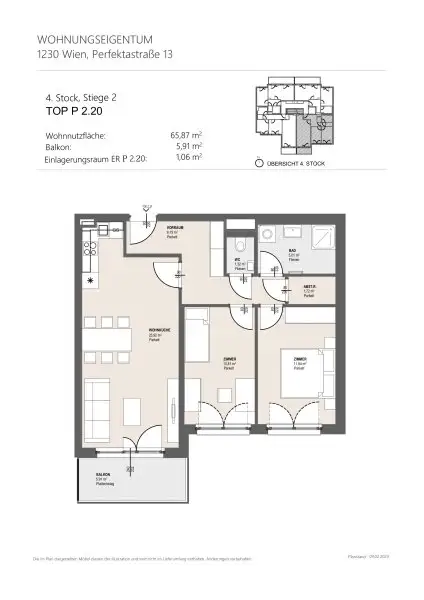Traumhafte 3-Zimmer Wohnung in Wien: Erstbezug mit Balkon und Garage!